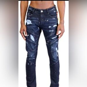 Kleep~NWT~Men’s Premium Mason Washed Slim Skinny Denim Jeans~Size 32